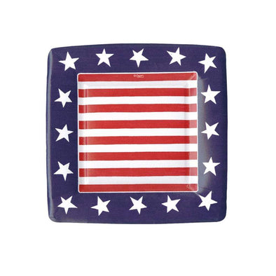 Red White And Blue Plate