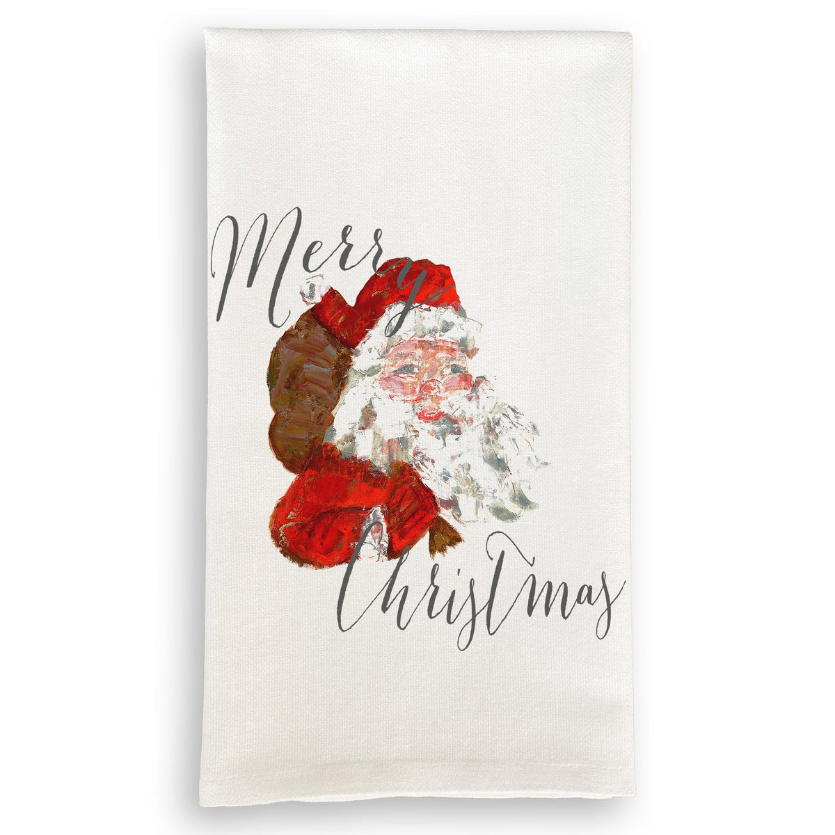 Santa with Merry Christmas Towel