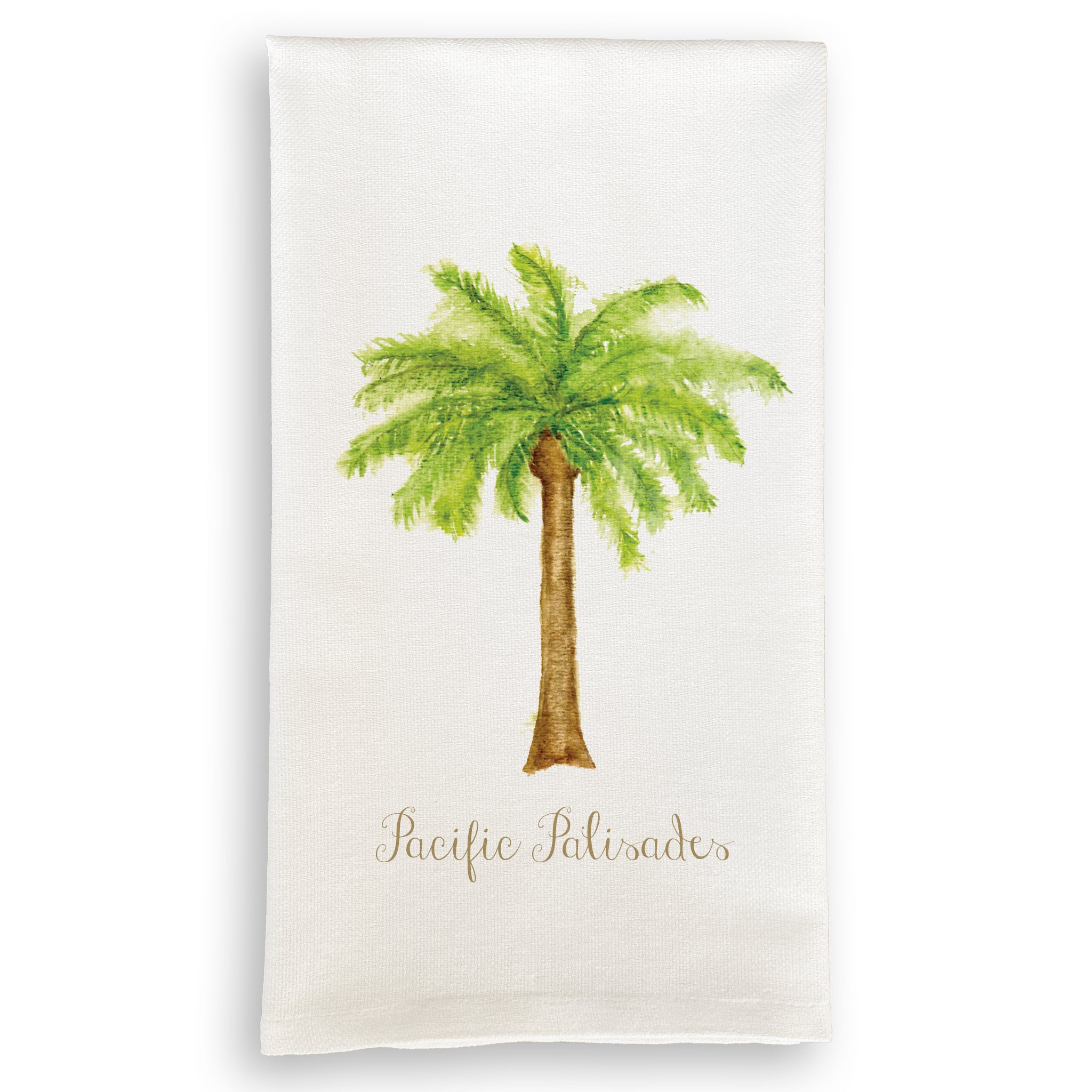 Palm Tree Pacific Palisades Dish Towel