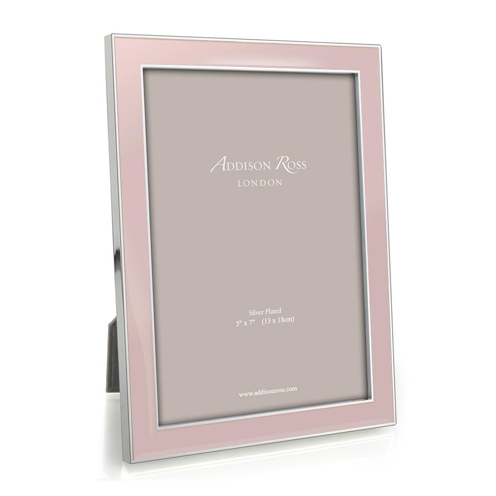 Light Pink & Silver Enamel Picture Frame Picture Frames Addison Ross