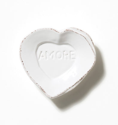 Lastra AMORE  Mini Heart Dish White
