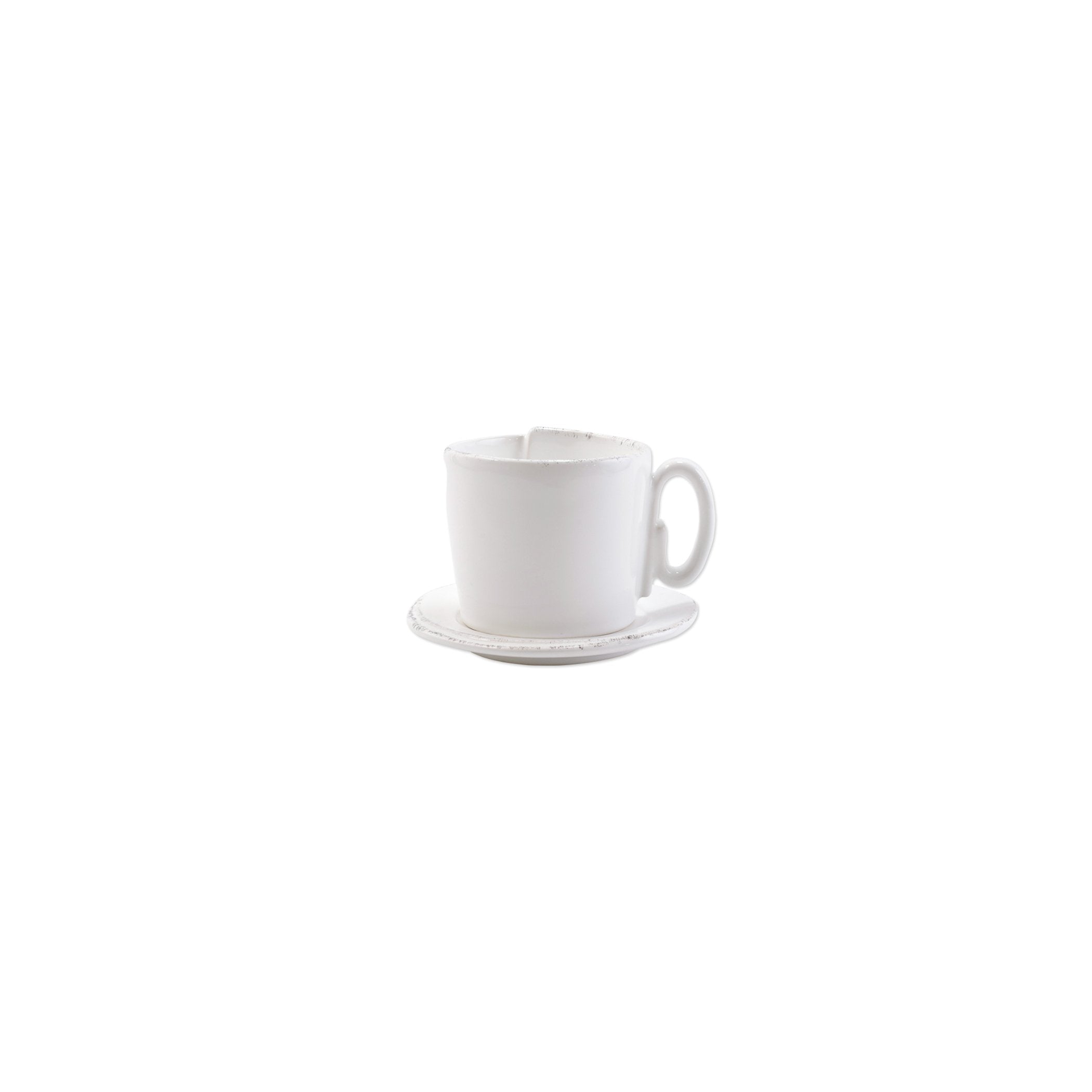 Lastra White Cup & Saucer