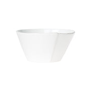 Lastra White Medium Stacking Serving Bowl