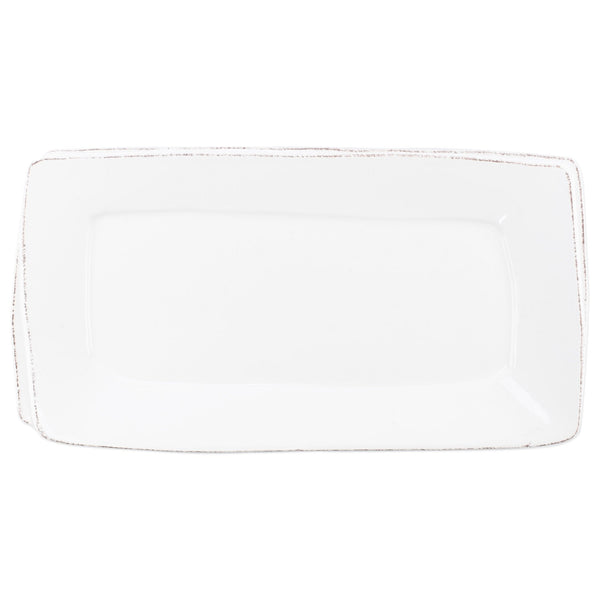 Lastra White Rectangular Platter