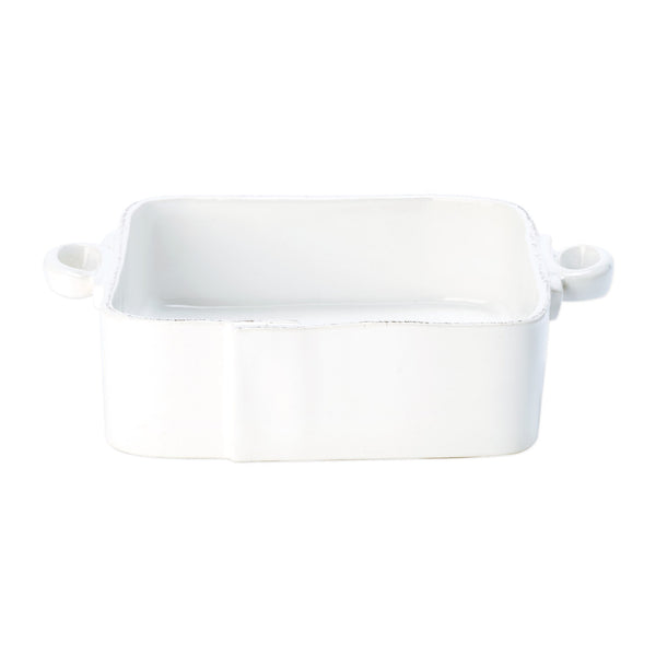 Lastra White Handled Square Baker