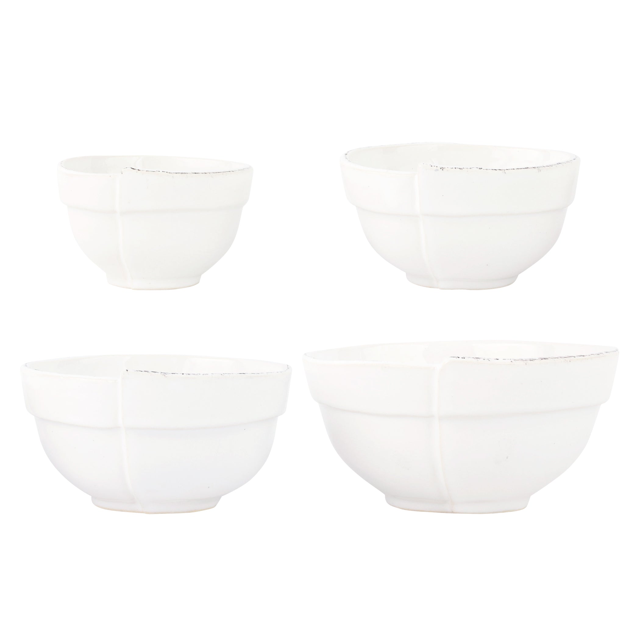 Lastra White Assorted Prepping Bowls