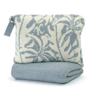 Botanical Travel Blanket with Strap Chenilla Fine