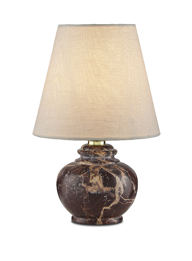 Piccolo Brown Mini Lamp Lighting Currey & Co