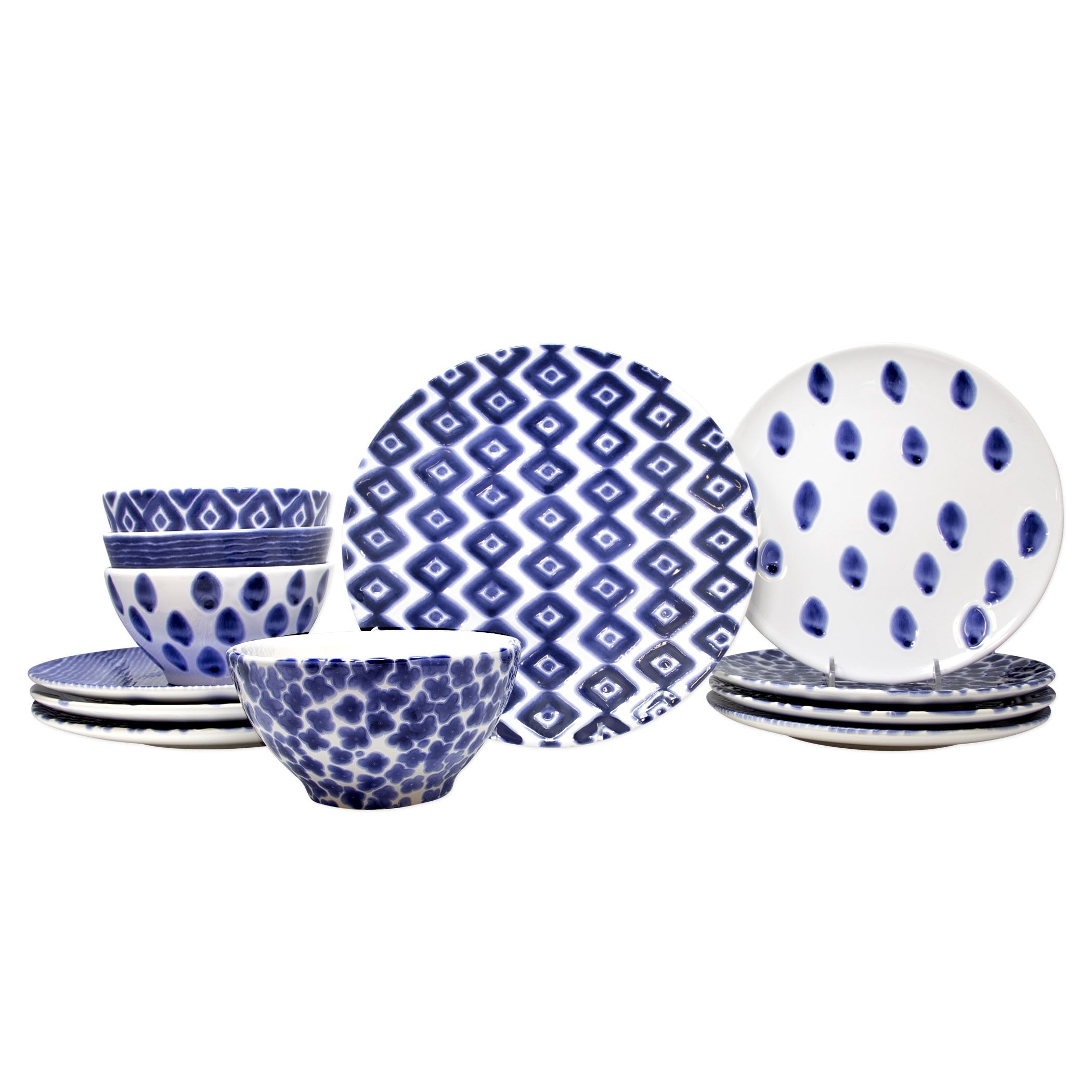 Santorini 12-Piece Place Setting