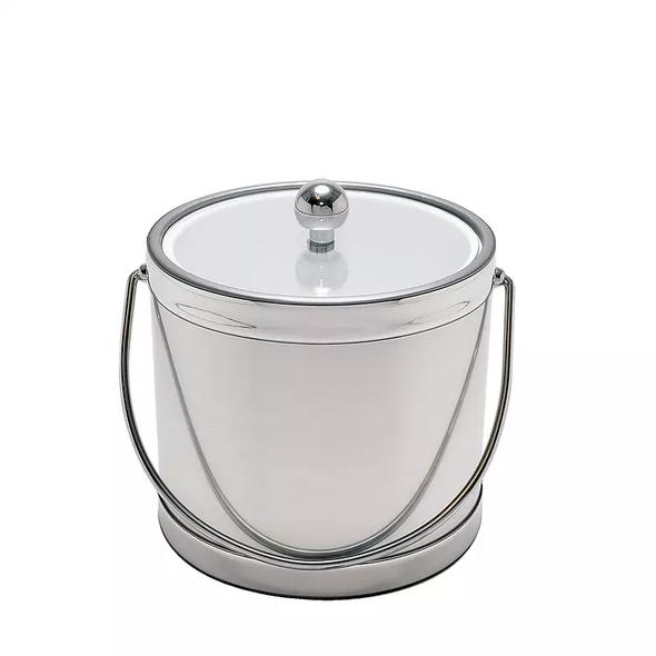 Brushed Silver Ice Bucket