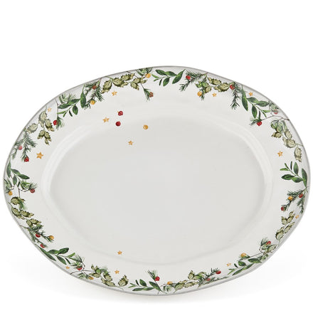 Estrela Holiday Oval Platter Holiday Decor Skyros