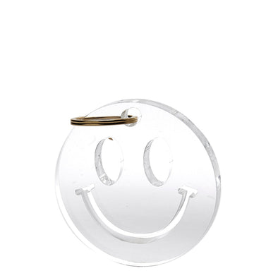Smiley Face Lucite Key Chain