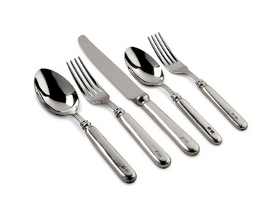 Inglese Five Piece Pewter Place Setting