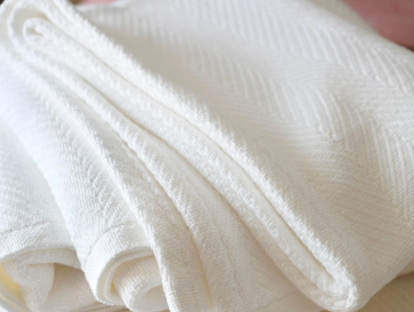 Madison Cotton Blanket White