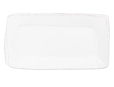 Lastra White Rectangular Platter