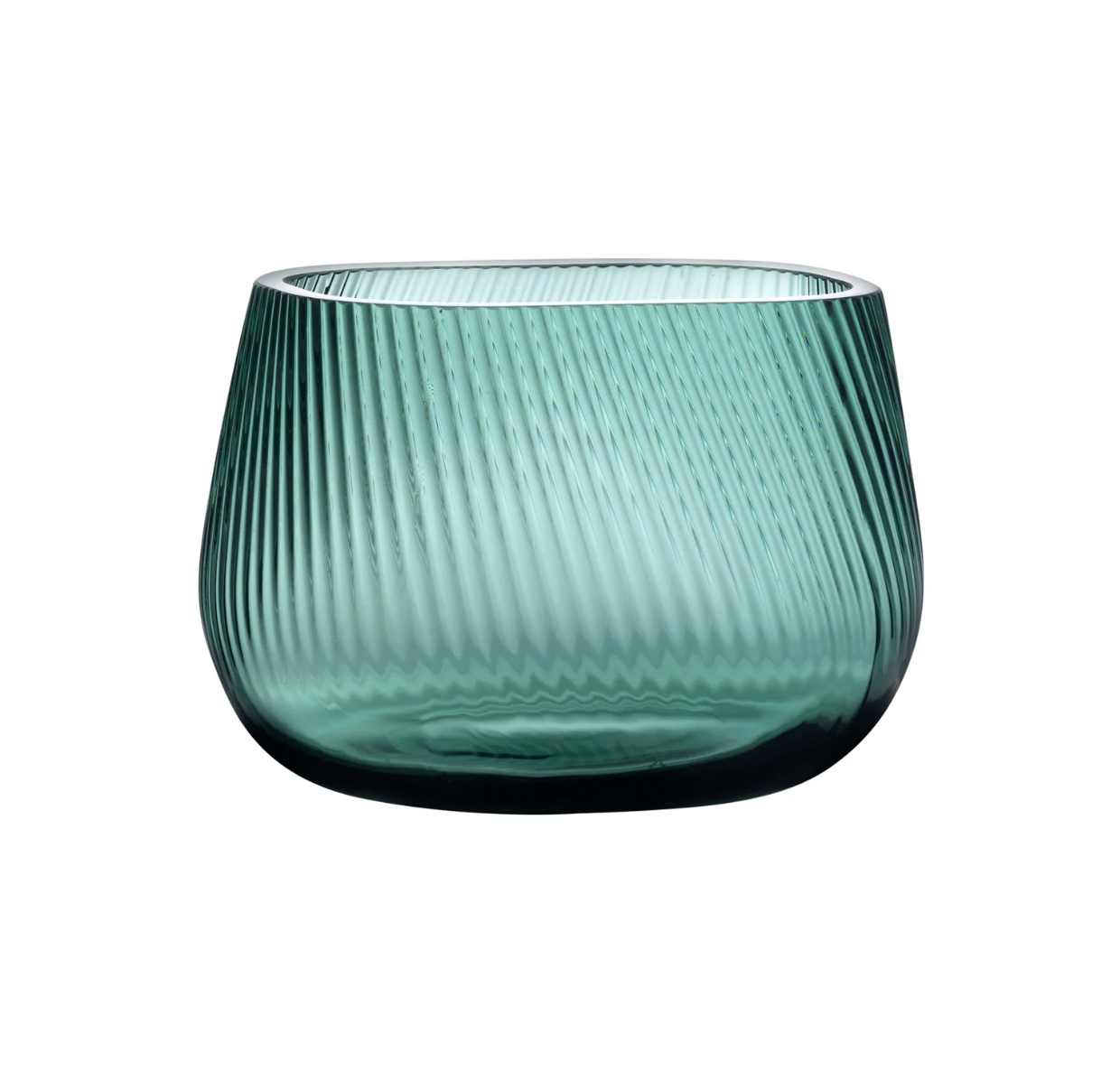 Opti Vase Small Smoked Green Home Decor Nude Glass