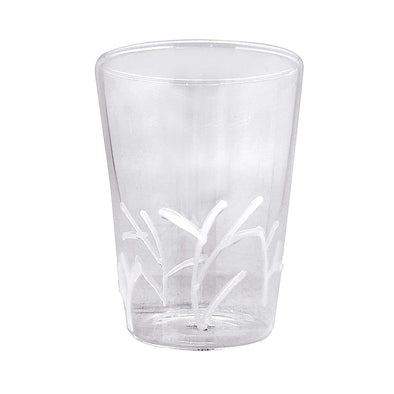 Applique White Branches Glassware