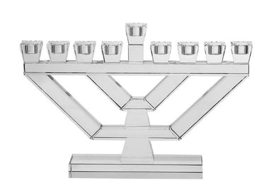 Clear Crystal Menorah