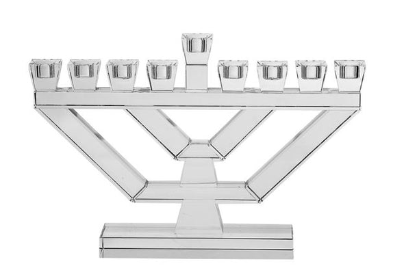 Clear Crystal Menorah