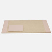 Asby Leather Desk Blotter & Square Mouse Pad Home Decor Pigeon and Poodle Dusty Rose Full-Grain Leather  
