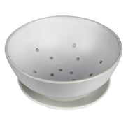Drift Berry Bowl with Saucer, Ceramic.