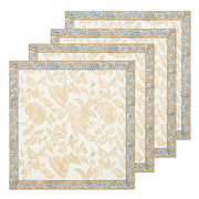 Chloe Blue & Brown Napkins - Set of 4