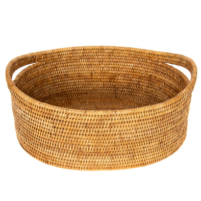 Artifacts Rattan™ Oval Basket: Honey Brown