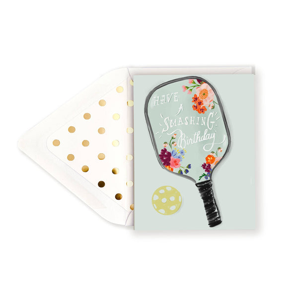 Have a Smashing Birthday Pickleball Greeting Card