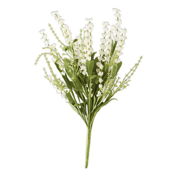 White Lavender Bush w/Eva Foliage Florals/Branches/Greenery K&K   