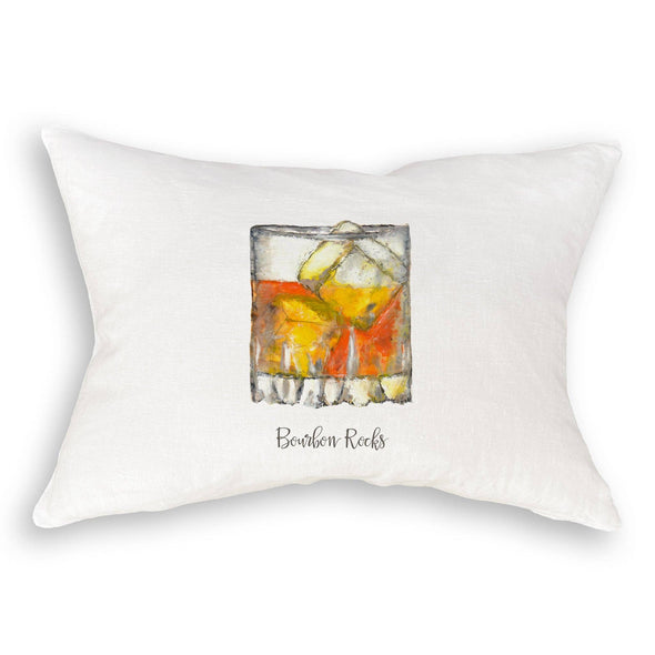 Bourbon Rocks Dishtowel (no words)