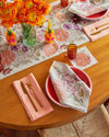 Blush Bouquet Dinner Napkin Table Linens Coral & Tusk   