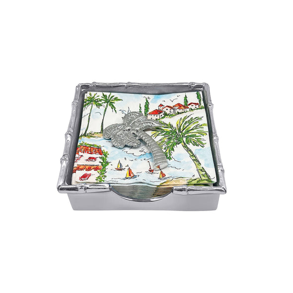 Palm Tree Bamboo Napkin Box Set