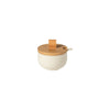 Pacifica Sugar Bowl with Wood Lid Tabletop Casafina 7 oz. Vanilla 