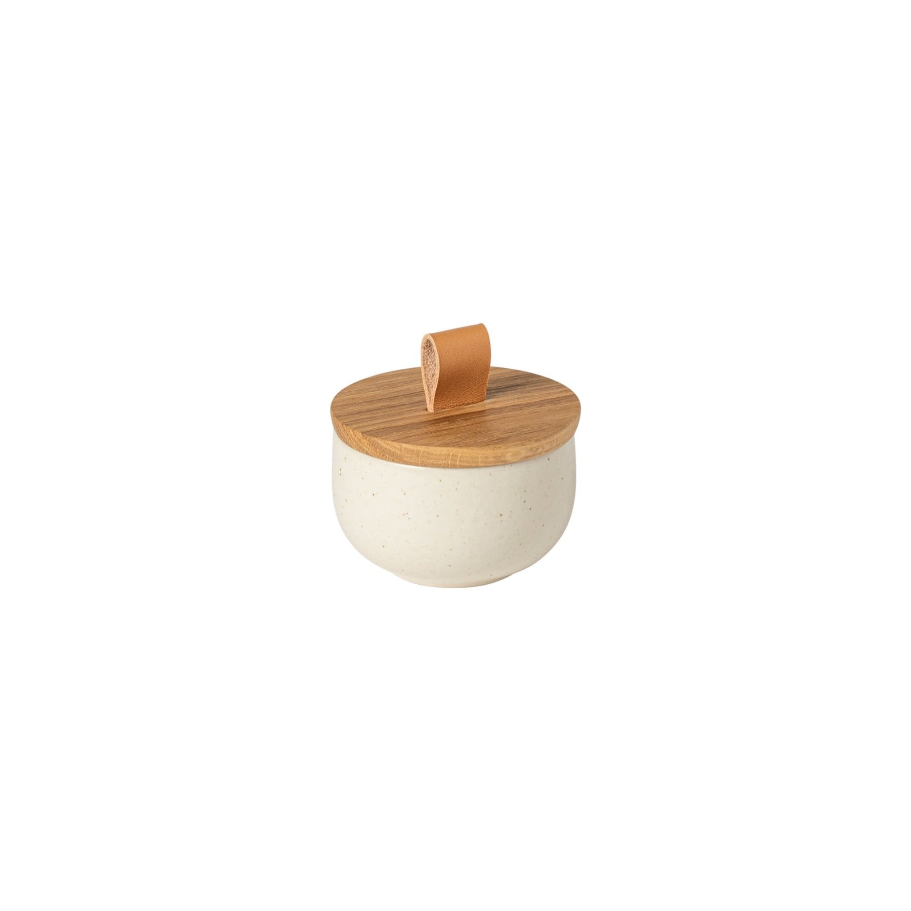 Pacifica Salt Cellar with Wood Lid Tabletop Casafina 3.75" Vanilla 