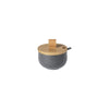 Pacifica Sugar Bowl with Wood Lid Tabletop Casafina 7 oz. Seed Grey 