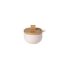 Pacifica Sugar Bowl with Wood Lid Tabletop Casafina 7 oz. Marshmallow 