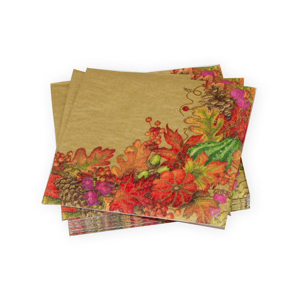 Harvest Garland Gold Napkin