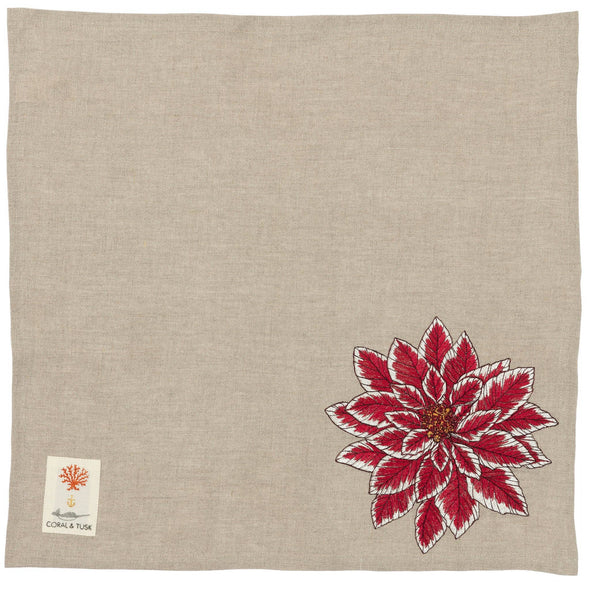 Poinsettia Dinner Napkin