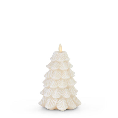 White Wax Snowy Tree Luminara