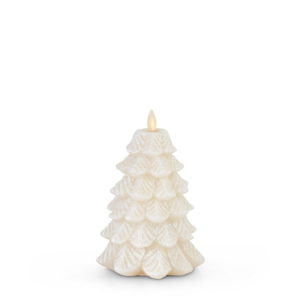 White Wax Snowy Tree Luminara