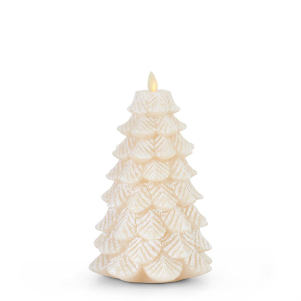 White Wax Snowy Tree Luminara