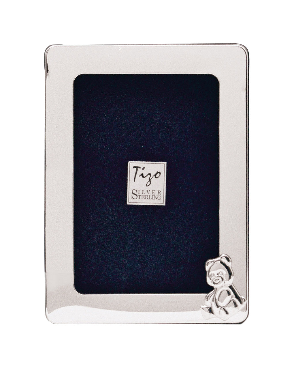 Rounded Corners Baby Bear Sterling 4x6