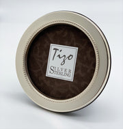 Narrow Flat Inner Bead Sterling Frame