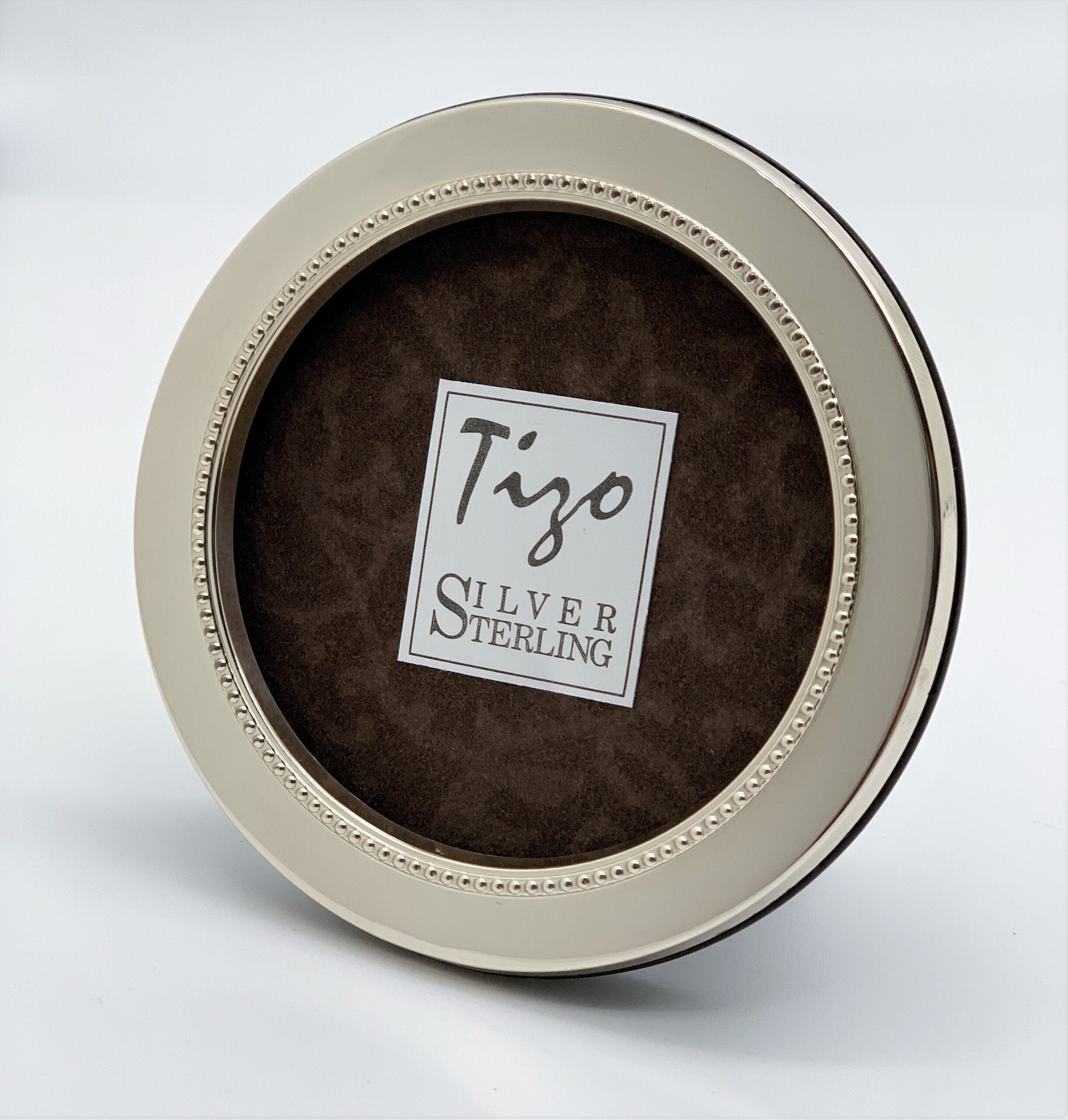 Narrow Flat Inner Bead Sterling Frame