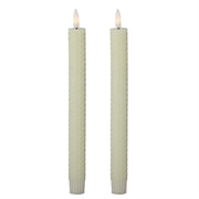 Cream Honeycomb LED Taper Candles