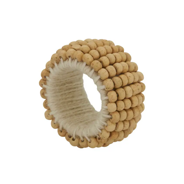 Wooden Bead Napkin Ring
