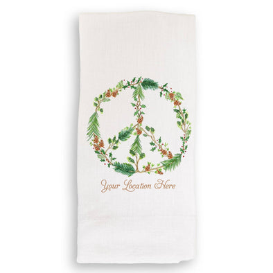 Pacific Palisades Winter Peace Guest Towel