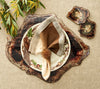 Fossil Placemat in Brown & Multi - Kim Seybert, Inc.