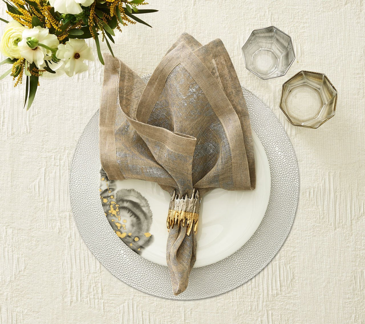 Pebble Placemat in Silver