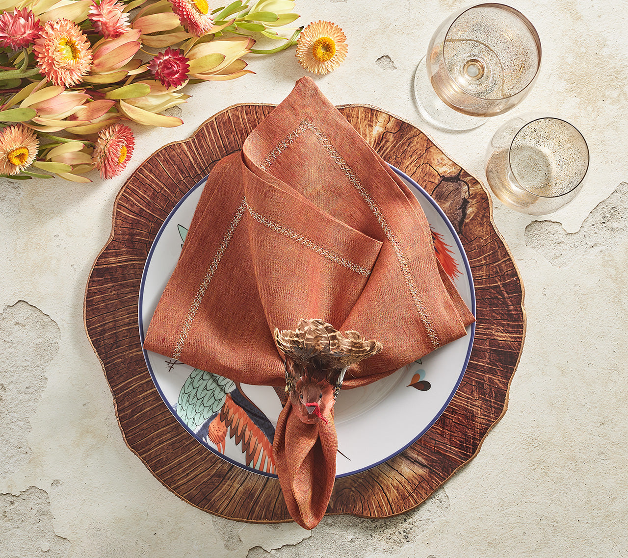 Classic Napkin in Earth Tones